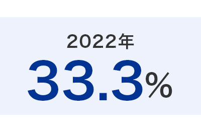 2022年 33.3%